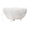 Hello Honey® 8.25" Small Distressed Cream Footed Terracotta Planter